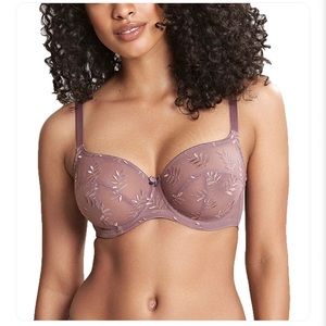 Panache Tango Underwired Balconette Bra #9071 In Grey Violet 30K